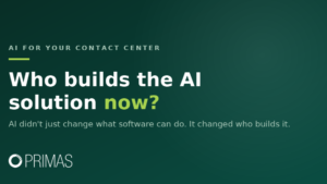 Who builds the AI solution now?